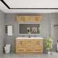 Arezzo 60" Double Sink Freestanding Bathroom Vanity