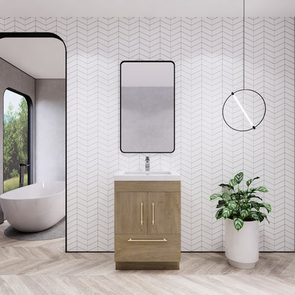 Aqua 24" Single Sink Freestanding Bathroom Vanity