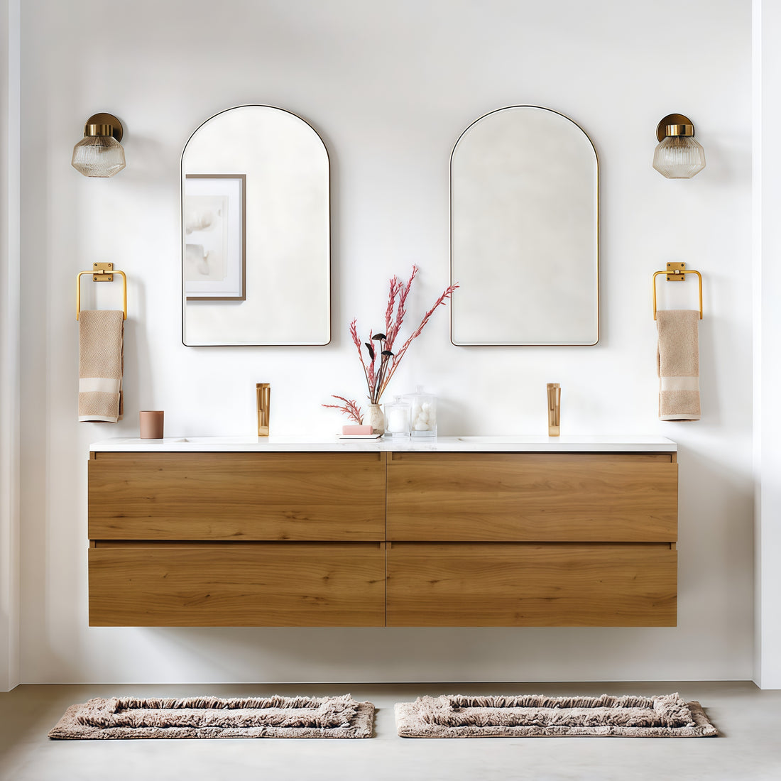 Anderson 72“ Double Sink Floating Bathroom Vanity