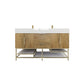 Boreal 60“ Double Sink Freestanding Bathroom Vanity