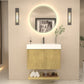 Karina 30" Fluted Floating Bathroom Vanity with Integrated Sink