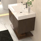 Karina 36" Fluted Floating Bathroom Vanity with Integrated Sink