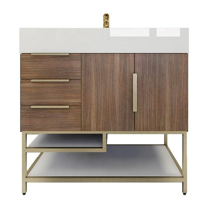 Boreal 36" Freestanding Bathroom Vanity (Left Drawers)