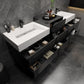 Halo 92“ Double Sink Floating Bathroom Vanity
