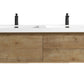 Nordic 60” Double Sink Floating Bathroom Vanity