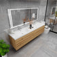 Elysia 84" Double Sink Floating Bathroom Vanity