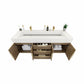 Boreal 60” Double Sink Floating Bathroom Vanity