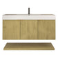 Karina 48" Fluted Floating Bathroom Vanity with Integrated Sink