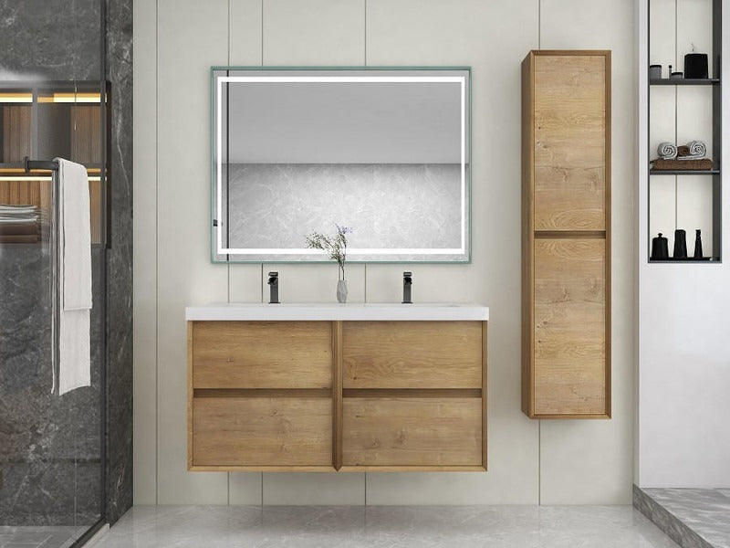 Fiora 48" Double Sink Floating Bathroom Vanity