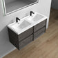 Fiora 48" Double Sink Floating Bathroom Vanity