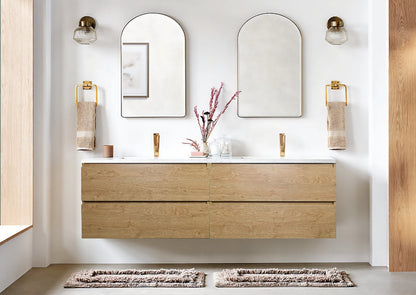Anderson 84“ Double Sink Floating Bathroom Vanity