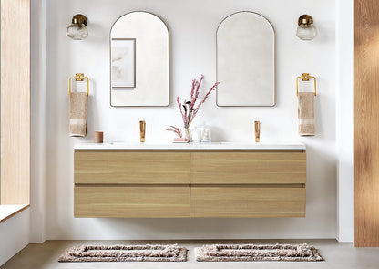 Anderson 84“ Double Sink Floating Bathroom Vanity