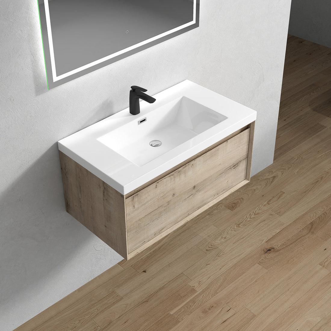 Nordic 36” Single Sink Floating Bathroom Vanity
