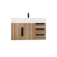 Boreal 36" Floating Bathroom Vanity (Right Drawers)