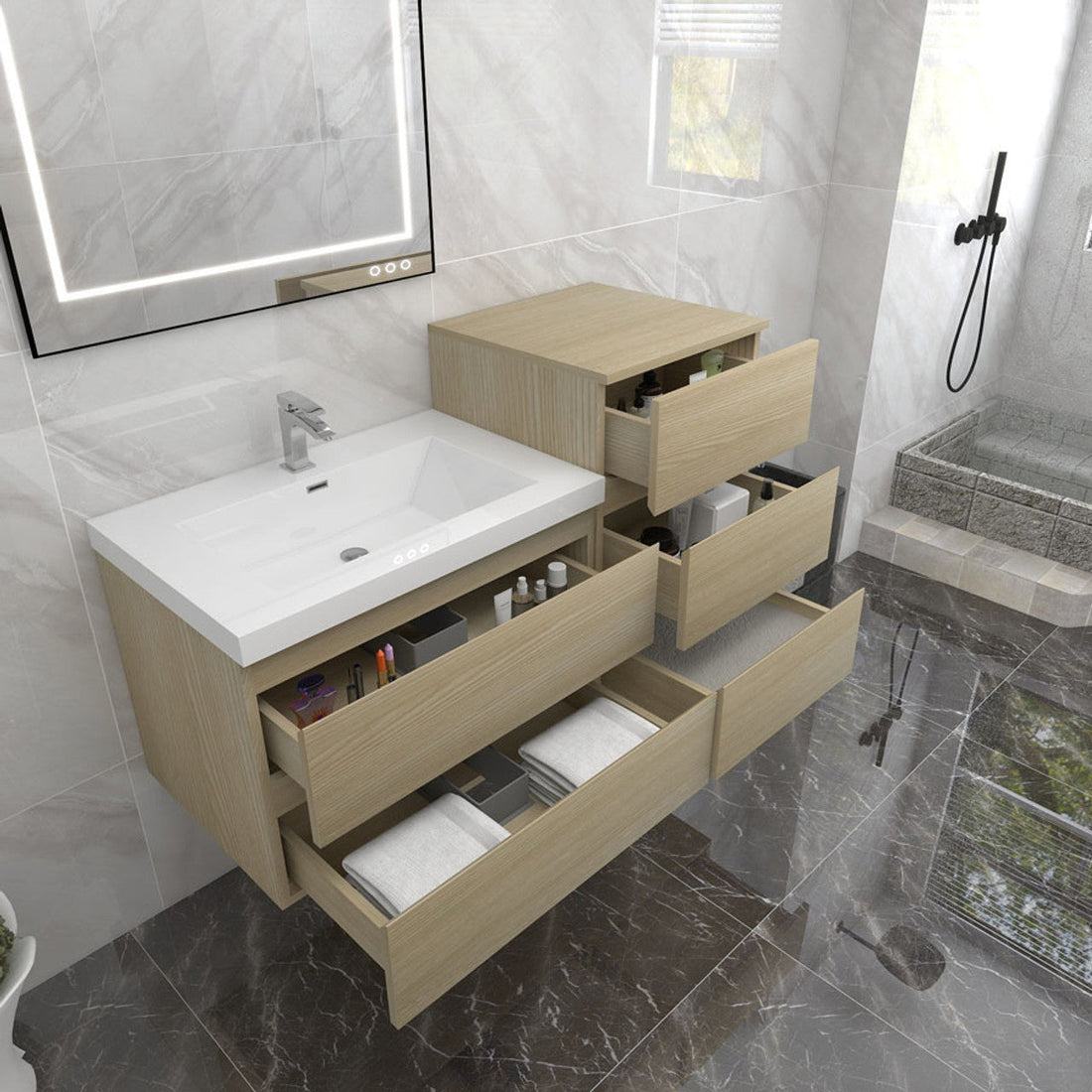 Amber Collection Linen Cabinet